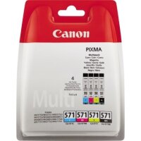 Canon Tintenpatrone CLI571 0386C005AA sw/c/m/y 4 St./Pack.