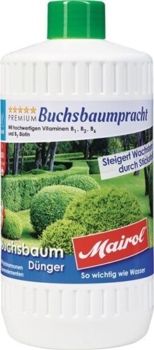 Buchsbaum-/Ilex-D&uuml;nger Buchsbaumpracht Liquid 1l Flasche MAIROL