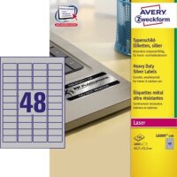 Avery Zweckform Etikett L6009-100 45,7x21,2mm Typenschild