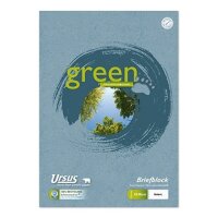 Ursus Briefblock Green 608585010 DIN A4 70g liniert wei&szlig; 50Blatt