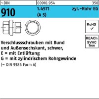Verschlu&szlig;schraube DIN 910-2 Bund/Au&szlig;en-6-kt...