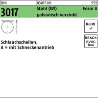 Schlauchschelle DIN 3017 W1 FormA 90-110/12 C7 Stahl...