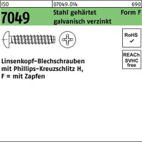 Blechschraube ISO 7049 LIKO Zapfen/PH F 2,2x6,5-H Stahl geh.galv.verz. 2000St.