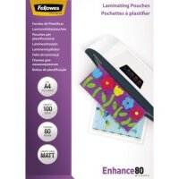 Fellowes Laminierfolie Enhance 80 5452103 DIN A4 tr 100...