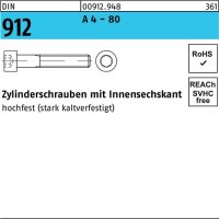 Zylinderschraube DIN 912 Innen-6kt M20x 35 A 4 - 80 1...