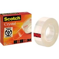 Scotch Klebefilm Crystal Clear 600 C6001933 19mmx33m...