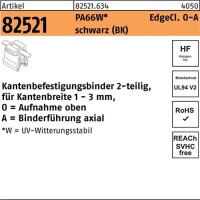 Befestigungsbinder R 82521 Edgeclip 4,6x200/45 PA66W sw...