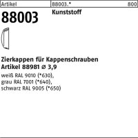 Zierkappe R 88003 f.Kappenschr. F. 3,9 Ku. wei&szlig;...