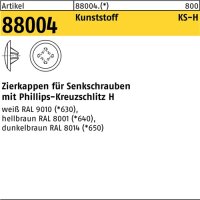 Zierkappe R 88004 f.PH 2x12/3,5-5 Ku. dunkelbraun 1000St.