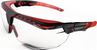 Schutzbrille Avatar OTG B&uuml;gel schwarz/rot,Scheibe klar PC HONEYWELL
