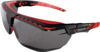 Schutzbrille Avatar OTG B&uuml;gel schwarz/rot,Scheibe grau PC HONEYWELL