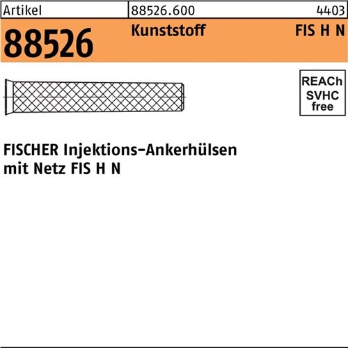 Injektionsankerh&uuml;lsen R 88526 Netz FIS H 20x 85 N Ku. 20 St&uuml;ck FISCHER