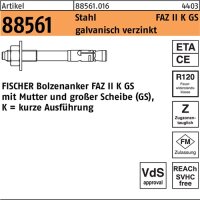 Ankerbolzen R 88561 FAZ II 10/10K GS Stahl galv.verz. 50 St&uuml;ck FISCHER