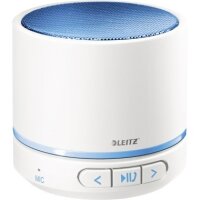 Leitz Lautsprecher WOW 63581036 Bluetooth Mikrofon wei&szlig;/blau