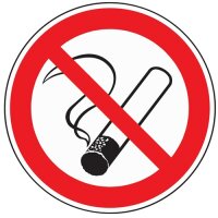 Verbotszeichen Rauchen verboten D200mm Kunststoffschild...
