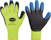 Handschuhe Forster Gr.11 neon-gelb/blau EN 388,EN 511 PSA II PES m.Latex