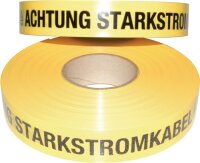 Trassenwarnband Aufdruck Achtung Starkstromkabel B.40mm...