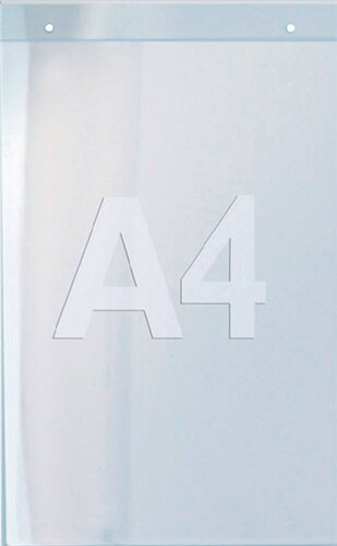 Wandprospekthalter DIN A4 hoch Acryl transp.