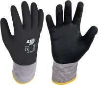 Handschuhe Hit Flex V Gr.9 schwarz 3 Faden-Tr&auml;gergewebe EN 388 Kat.II
