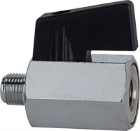 Mini-Kugelhahn 13,16mm G 1/4 Zoll IG/AG RIEGLER