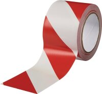 Bodenmarkierungsband Easy Tape PVC rot/wei&szlig; L.33m B.75mm Rl.ROCOL