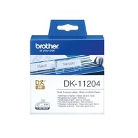 Brother Etikett QL-500 DK11204 17x54mm wei&szlig;