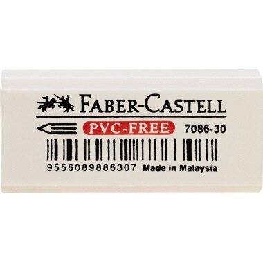Faber-Castell Radierer 7086-30 188730 18x12x41mm Kunststoff wei&szlig;