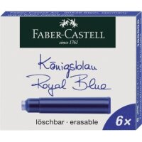 Faber-Castell Tintenpatronen 185506 Standard k&ouml;nigsblau 6 St./Pack