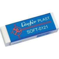 L&auml;ufer Radierer Plast Soft 01210 65x21x12mm