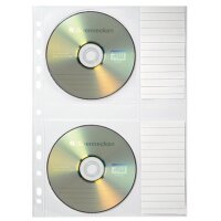 Soennecken CD/DVD H&uuml;lle 1612 f&uuml;r 2CDs transparent 5 St./Pack.