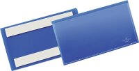 Etikettentasche B150xH67mm blau selbstkl.50St./Pack