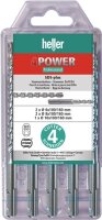 Hammerbohrersatz 4Power 5-tlg.SDS-plus Multipack HELLER