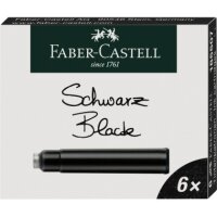 Faber-Castell Tintenpatronen 185507 Standard schwarz 6...